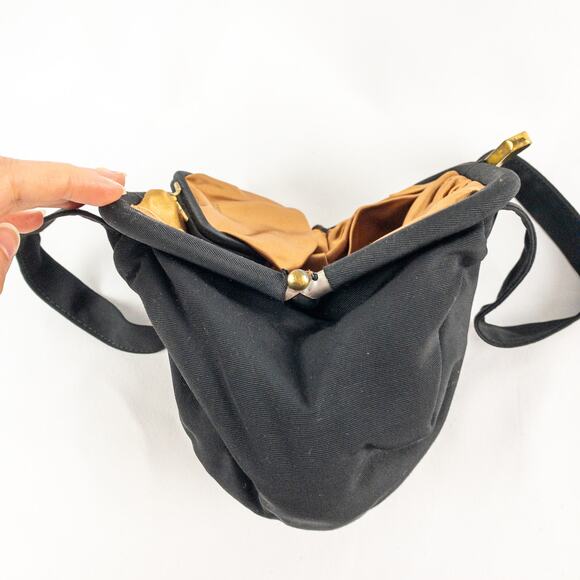 J. R. Julius Resnick Vintage Black Purse Bag Satin Coin Purse Womens One Size - Picture 9 of 16